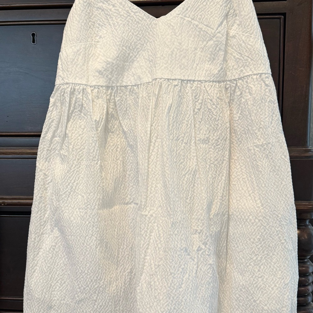 A New Day White Spaghetti Sundress Dress with Pockets!